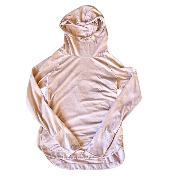 Athleta Uptempo Hoodie Sweatshirt in Dusty Pink size x-small - Picture 3 of 8